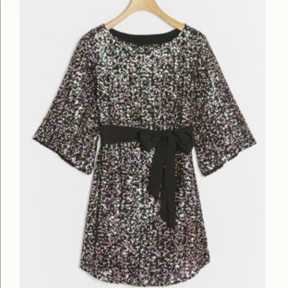 Anthropologie starling sequined tunic dress NWT
